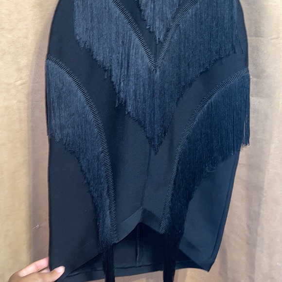 Fringe strapless dress - Picture 5 of 6